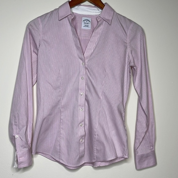 Brooks Brothers Petite Fitted Non-Iron Button Down Size 0P - Picture 1 of 5